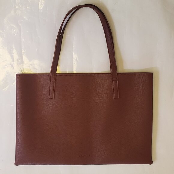 Vince Camuto Red Desert Vegan Leather Tote Striped NWOT - Picture 5 of 8